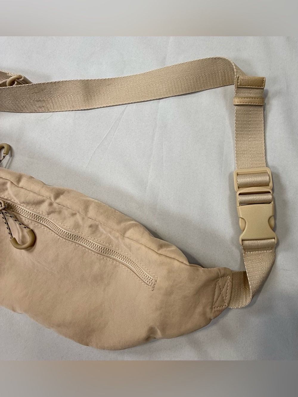 BEIS Neutral Beige Canvas  Crossbody/ Waist Bag - Picture 6 of 9